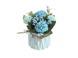 Flores artificiales, plantas verdes, plantas en macetas, pequeños adornos, decoración de salón y comedor. JEIIBRZUI