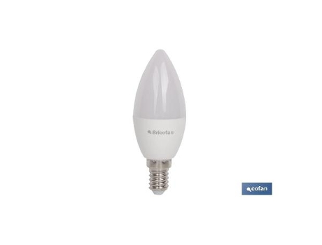 Bombilla led 6w vela e14 220 470lm 6500k
