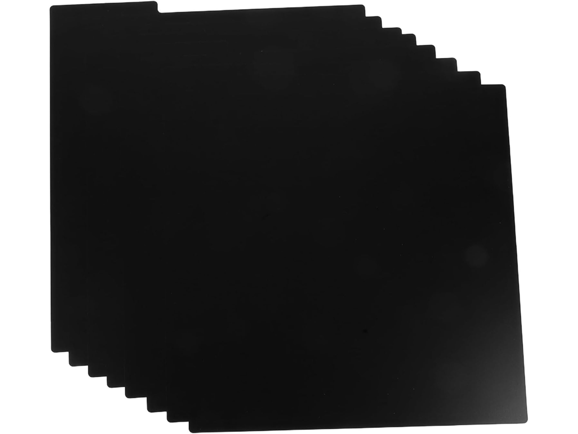 Separadores Vinilo Pvc Negro 8 Piezas Resistentes Organizador Práctico Archivar Almacenar Documentos