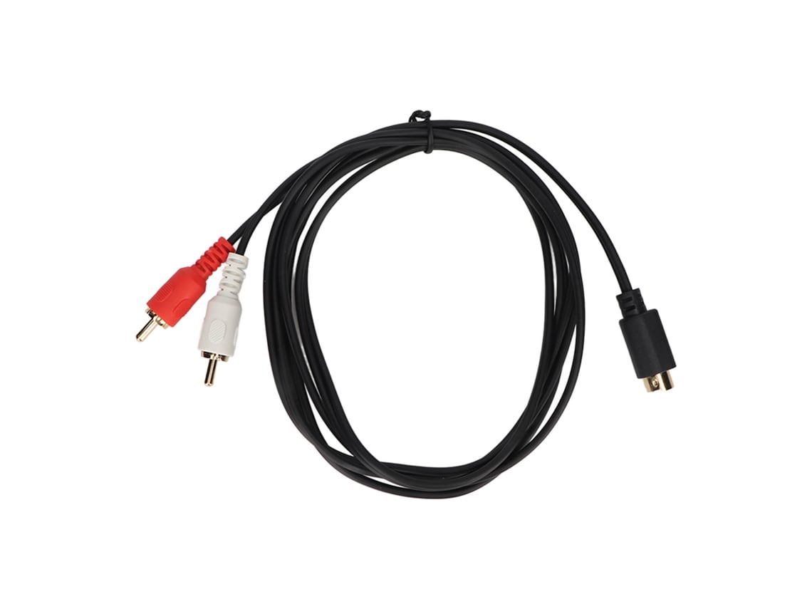 Cabo 4 Pin Para 2 Rca Macho Adaptador Divisor Y Para Dvd, Camcorder, Stb, Vcr 1.5m/4.9ft