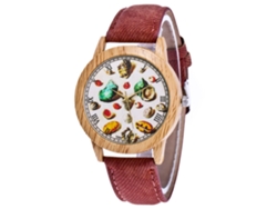 Reloj Casual Unisex Zhoulianfa De Piel Sintética Con Cuarzo Y Esfera De Dinosaurio (blanco)