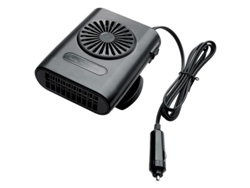 Calentador de coche de 12 V, encendedor de cigarrillos, descongelador de parabrisas giratorio de 360° (negro) Cuich