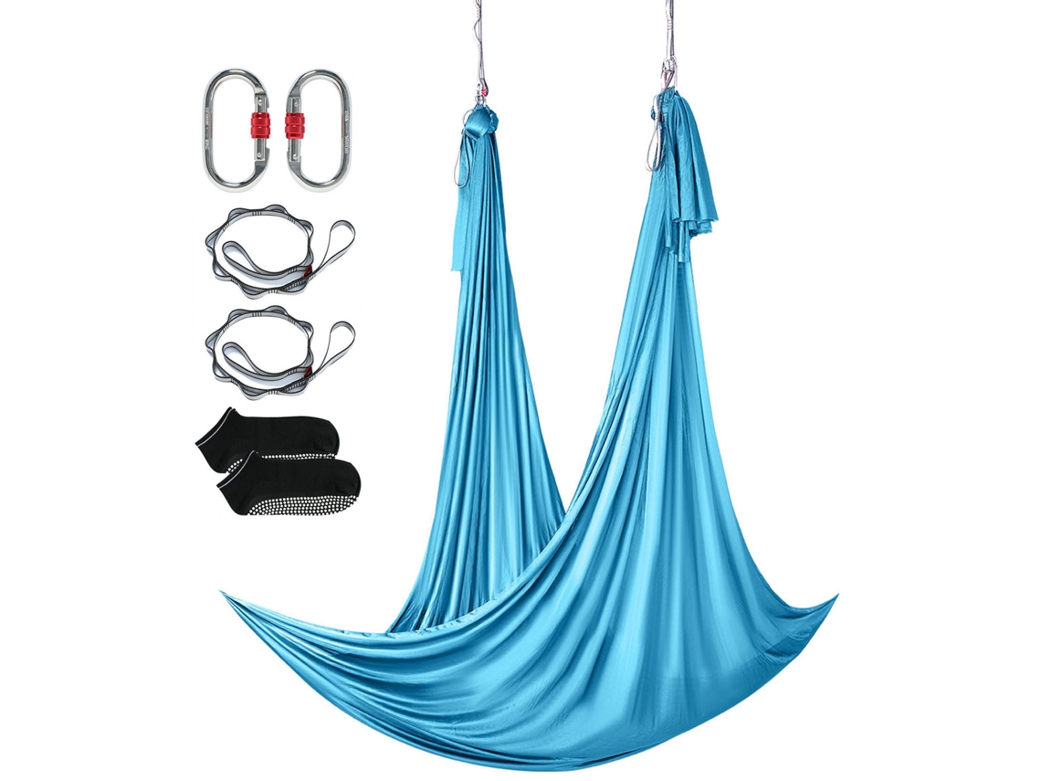 Columpio De Yoga Aéreo Succebuy De 5,5 Yardas, Nailon, Azul, Kit Completo Para Fitness