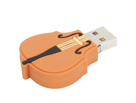 Pen Drive con Forma de Violín HURRISE Unidad Flash USB Linda para Almacenamiento de Computadora 128 GB 32 GB