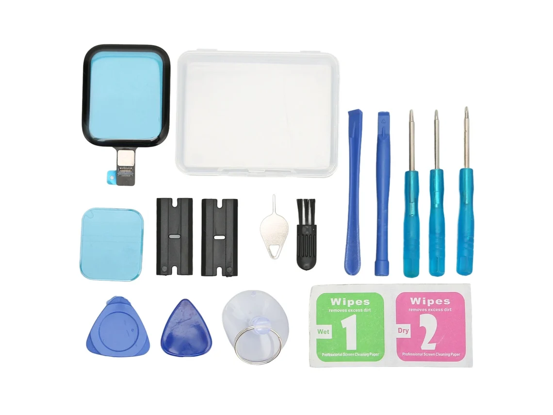 Kit De Reparo De Tela Para Apple Watch S5 Se 44mm Lente Frontal Vidro Touch Screen Digitizer