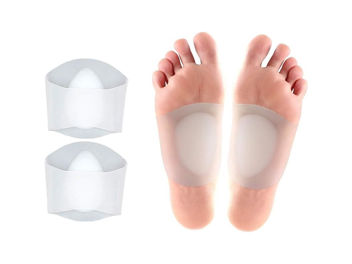 Soporte De Gel Con Forma De Corazón Para Fascitis Plantar Y Pies Planos, Cojín De Soporte Suave.