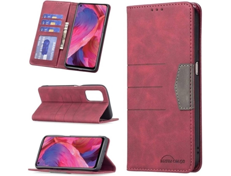 Funda Oppo A54 G/A74 5G/A93 5G HFS-HOUSE Full Coverage (Rojo)