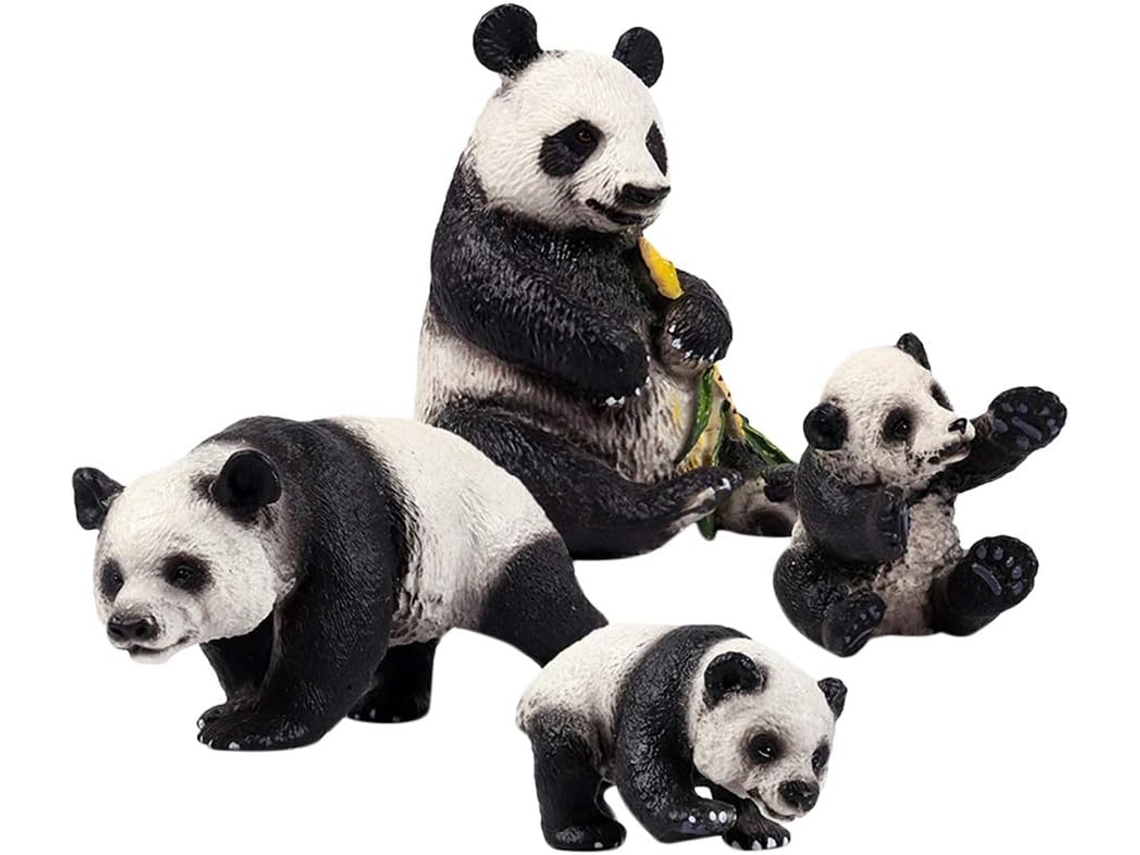 Figura De Panda De Plástico Para La Decoración Del Hogar.