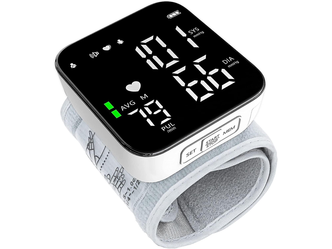 Tensiómetro automático de muñeca, tensiómetro portátil con almacenamiento y brazalete ajustable. Ly Ebike