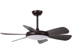 Ventilador de Techo CRISTALRECORD Moda Negro (28.5 W - Diámetro 106.7 cm)