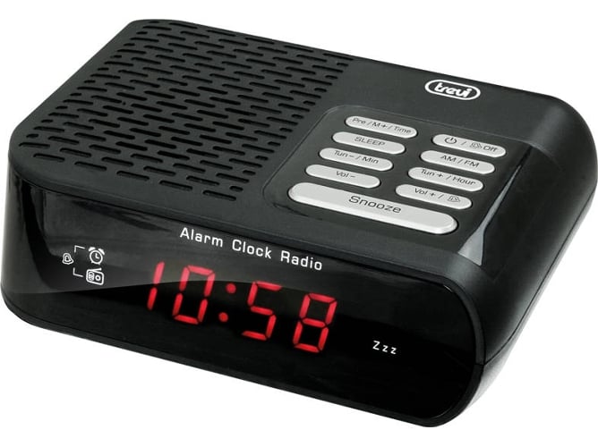 Radio Despertador TREVI RC 827 D Alarm Clock (Negro)