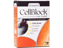 Complemento Alimentar DRASANVI Cell Block 45 Comprimidos-Anticelulítico (Café, Piña, Té Verde - 45 Comprimidos)