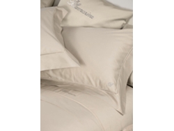 Set Copripiumino Letto Matrimoniale Alla Francese 240x220 Cm Blumarine Azul Notte – Raso Di Algodón Burro