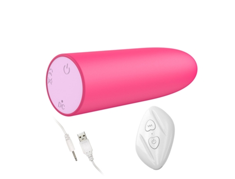 Vibrador de bala recargable con control remoto inalámbrico de 10 frecuencias para mujeres (rojo) VEANXIN