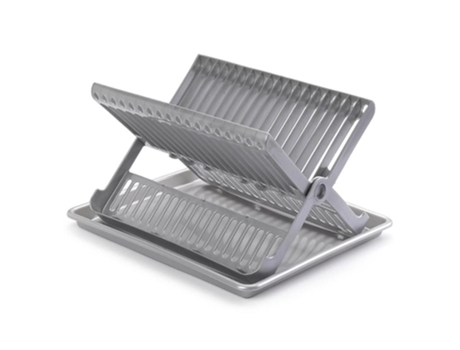 Escurreplatos plegable plata