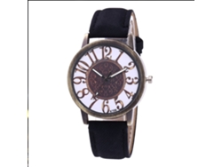 Reloj De Pulsera Unisex Zhoulianfa Jeans Canvas Con Movimiento De Cuarzo Y Esfera Con Números Negros.