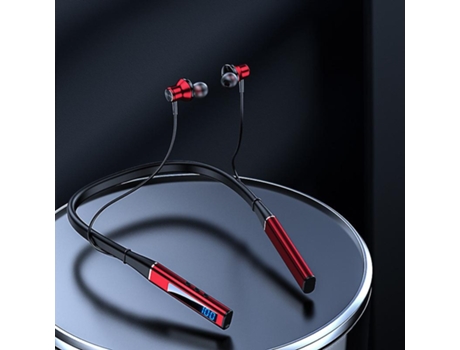 Auriculares Bluetooth 5.3 Cuello Inalámbrico de Alta Calidad Sin Latencia Gaming Universal Rojo