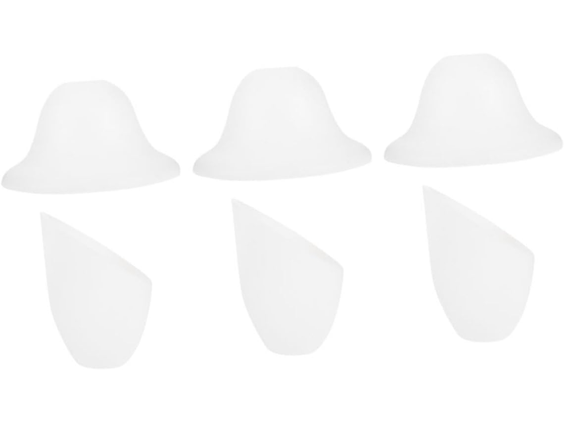 Juego De 6 Adornos Inclinados Con Forma De Caballo Para Colgar En La Pared O En La Pared, De Plástico Blanco.