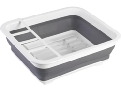 Organizador de platos, escurridor de platos portátil con base antideslizante que garantiza estabilidad y superficie resistente a rayones para una mayor durabilidad.