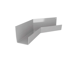 Esquinero de aluminio Renoplast® Rk65, ángulo interior de 135°, gris, para canalones y canaletas de lluvia