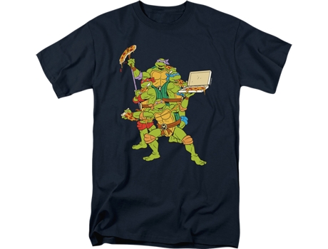 Camisetas Unisex DEEPSTONE Pizza Party Teenage Mutant Nina Turtles Armada (XXL)
