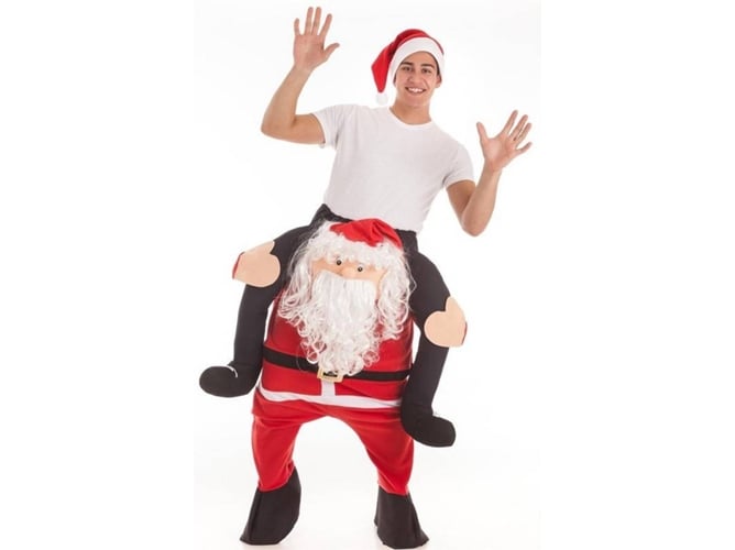 Disfraz de Niña TOPDISFARCES Papa Noel A Hombros (Tam: Único)