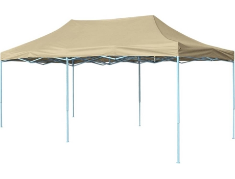 vidaXL Carpa pleglable Pop-up 3x6 m blanco crema