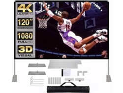 Pantallas De Proyección 2k 4k 3d Full Hd, Juego De Pantallas Plegables Portátiles, 100