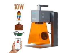 Vevor Grabador Láser Portátil, 5000 Mm/s De Alta Velocidad, Cortador Grabador Láser De 12w