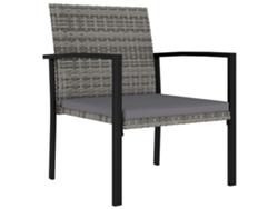 Maison Exclusive - Sillas De Comedor De Jardín 2 Unidades Ratán Sintético Gris