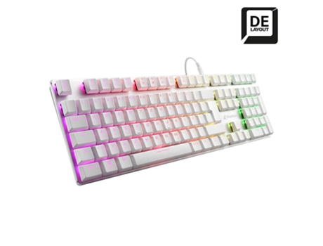 SHARKOON Purewriter Rgb Rojo Teclado Usb Qwertz Alemán Blanco