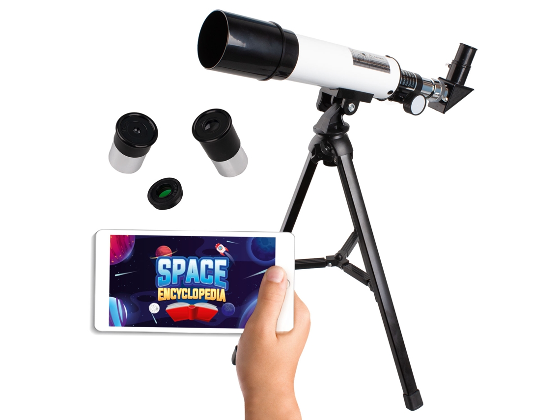 Big Minds Telescopio para Niños con Aplicación Educativa Telescopio 8 Años Telescopio Astronómico y Terrestre WORLD BRANDS