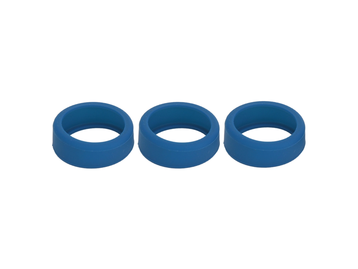 3pcs Capa De Anel De Silicone Para Anel Inteligente Resistente A Arranhões Tamanho M Azul Escuro