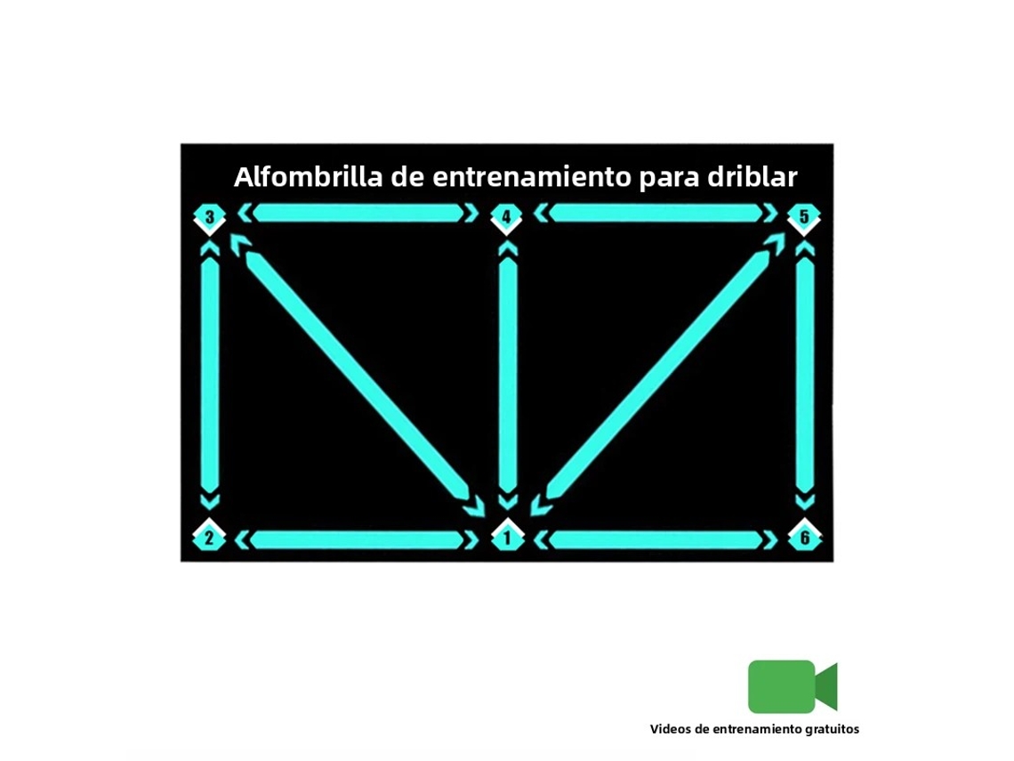 (verde A 60x90cm) Colchoneta De Entrenamiento De Fútbol Sala Duradera, Antideslizante Y Plegable Para Niños