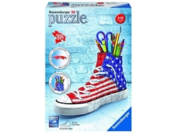 Puzzle 3D RAVENSBURGER Portalápices Sneaker Flag (Edad Mínima: 8 - 108 Piezas)