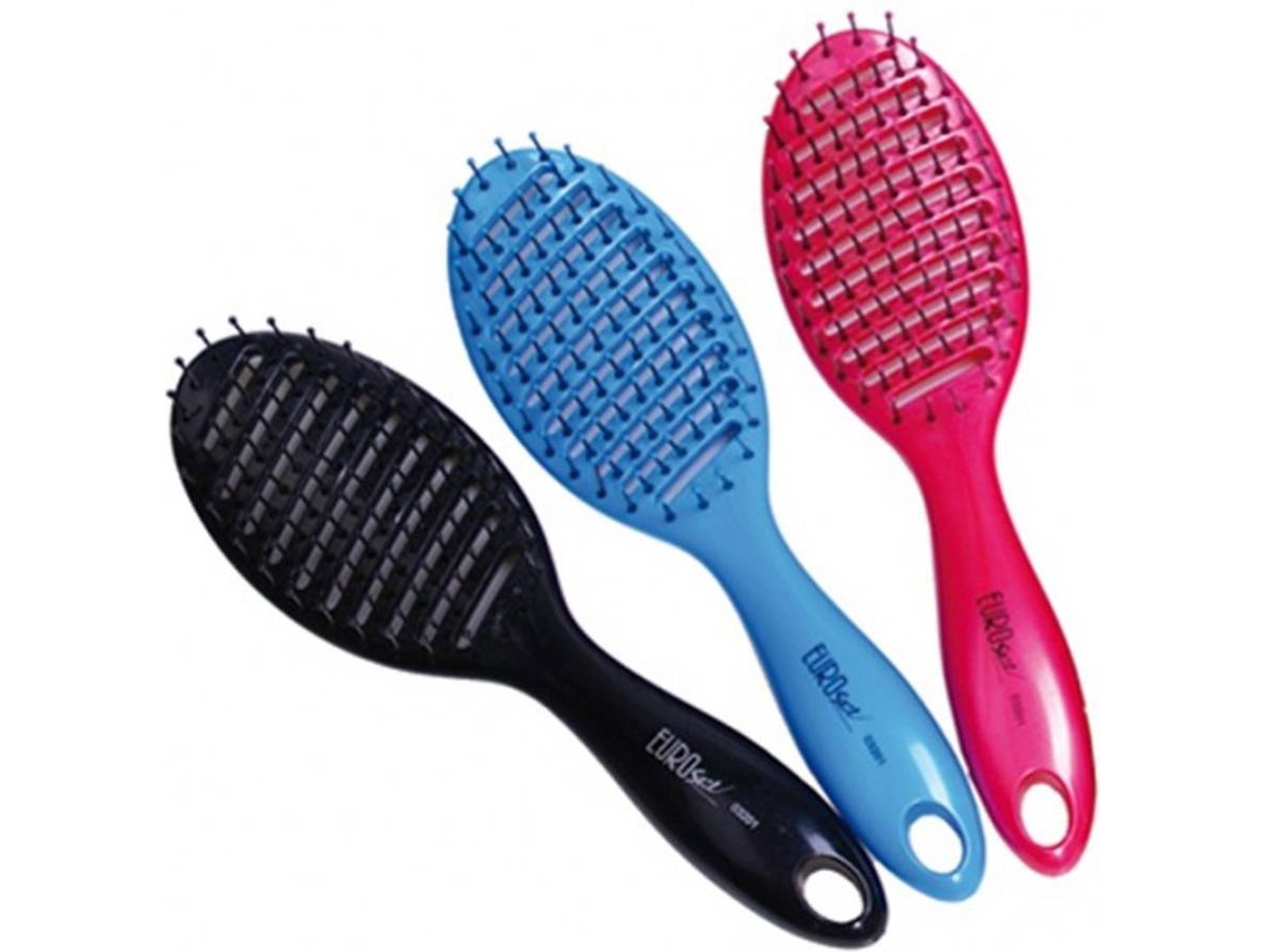 Cepillo para el Pelo EUROSTIL Colores Curvado