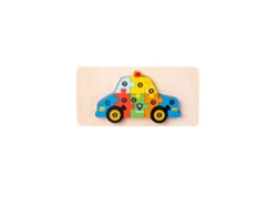 Juguetes Educativos Para Niños En Etapa De Aprendizaje Temprano, Hechos De Bloques De Construcción De Madera*.
