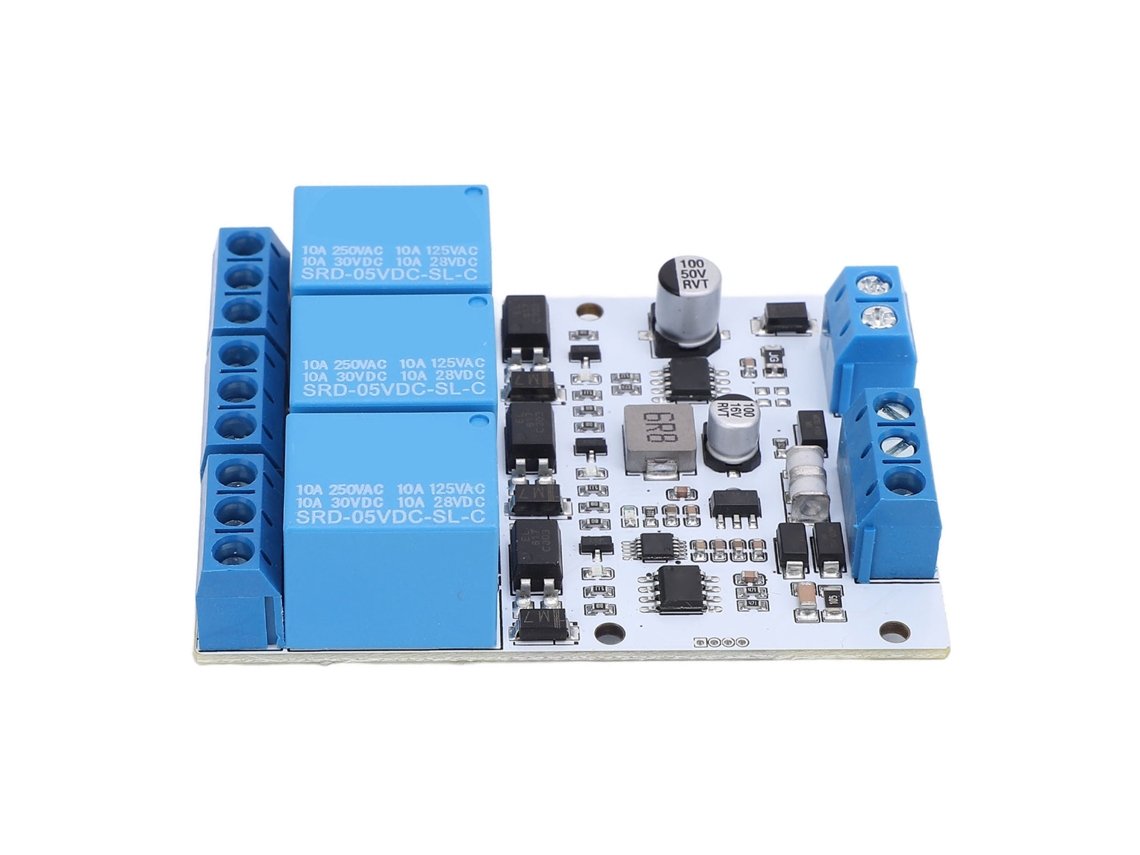 Módulo De Relé Rtu De Control Serie Ttl Rs485 De 3 Canales Con Optoacoplador