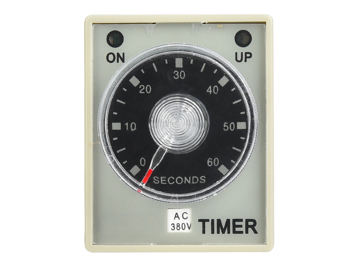 Relé De Tiempo Electrónico 8 Pines Retardo De Liberación 60s Montaje Rail Din 35mm Ac380v