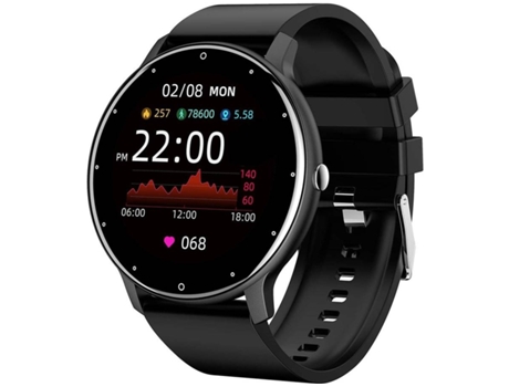 Smartwatch MDUG Monitor de Frequência Cardíaca Preto