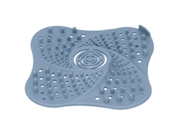 Tapa de desagüe de baño con filtro anticabello y antibloqueo azul
