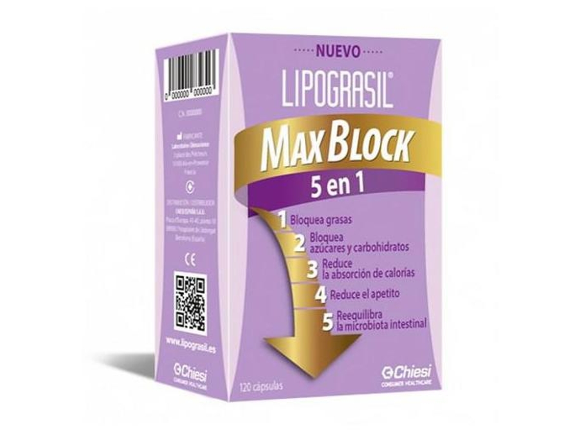 Max Block 5 En 1 120 Cápsulas LIPOGRASIL