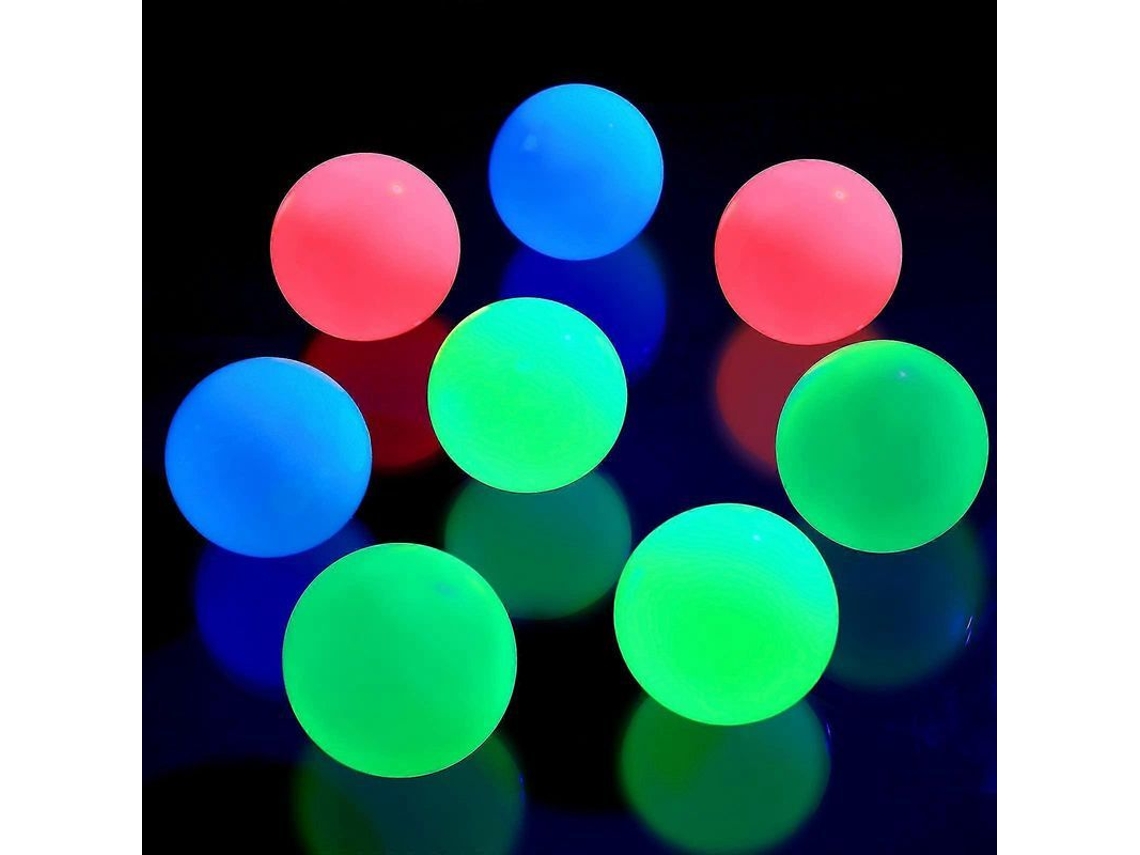 10 Bolas De Techo Que Brillan En La Oscuridad, Pelota Antiestrés Adhesiva Que Se Pega Al Techo, Pelota Luminosa