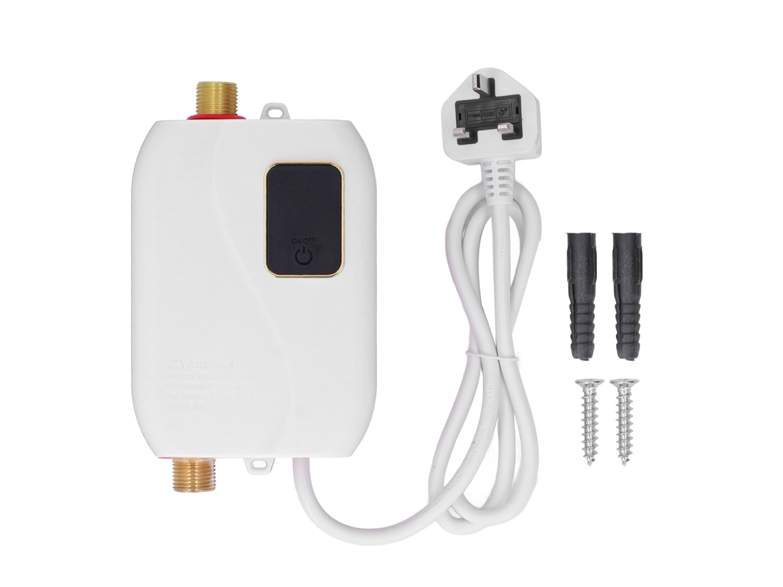 Calentador De Agua Eléctrico Instantáneo Pequeño De 3000 W Para Cocinas Residenciales, 20-50 °c, Acero Inoxidable.