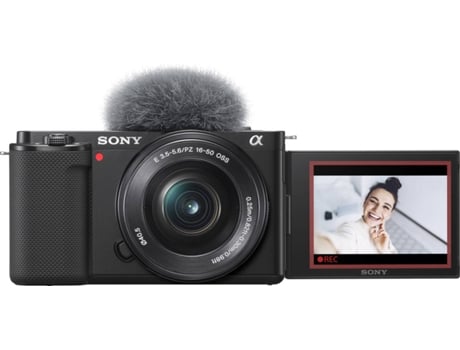 Kit Cámara SONY ZVE10BDI (Negro - 24.2 MP - Sensor: APS-C - ISO: 100 a 6400)