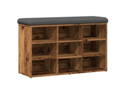 Maison Exclusive - Banco Zapatero Madera De Ingeniería Madera Vieja 82x32x50 Cm