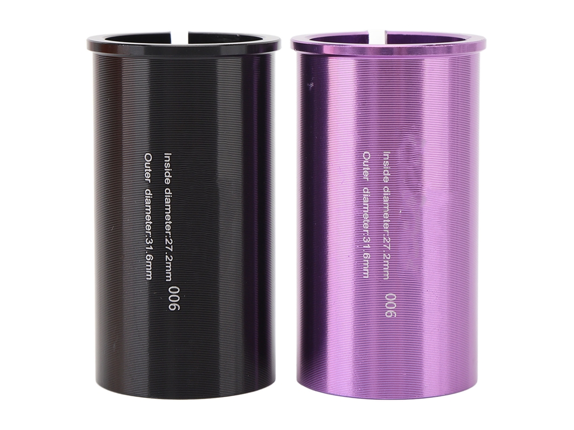 Adaptador De Tubo De Sillín Texturizado De Aluminio Cnc, Reductor De Montaje Cd De 27,2-31,6 Mm Para Bicicleta