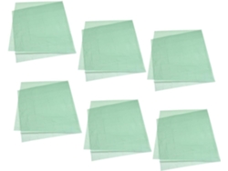 Juego De 6 Manteles Rectangulares De Pe En Color Verde Salvia, Para
