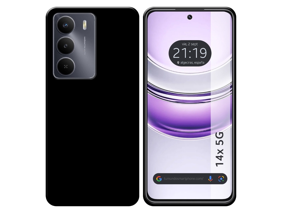 Funda Gel Negra Para Realme 14x 5g Tumundosmartphone Negro