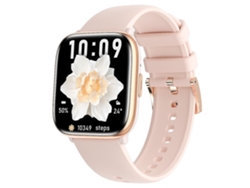 Reloj inteligente HD12 con pantalla AMOLED de 1,75 pulgadas, llamadas Bluetooth y Bluetooth para bicicleta eléctrica Ly rosa